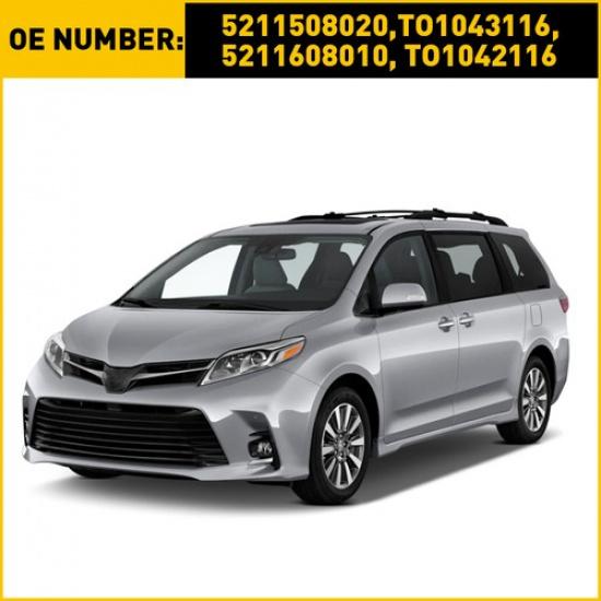 Front Support Cover Bumper Left Brackets & 2011-20 Right Side for Toyota Sienna