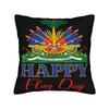 Haiti Haitian Flag Caribbean Souvenir Pillow Cover Comfy Cushion Cover Funny Pillow Case For Couch Sofa Bedroom