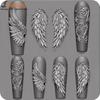 1 Stück Kawaii Schmetterlingsflügel Silikon Nägel Form Wiederverwendbare Schablonen Stempeln 3D DIY Design Nailart Teile Dekorationen Werkzeuge