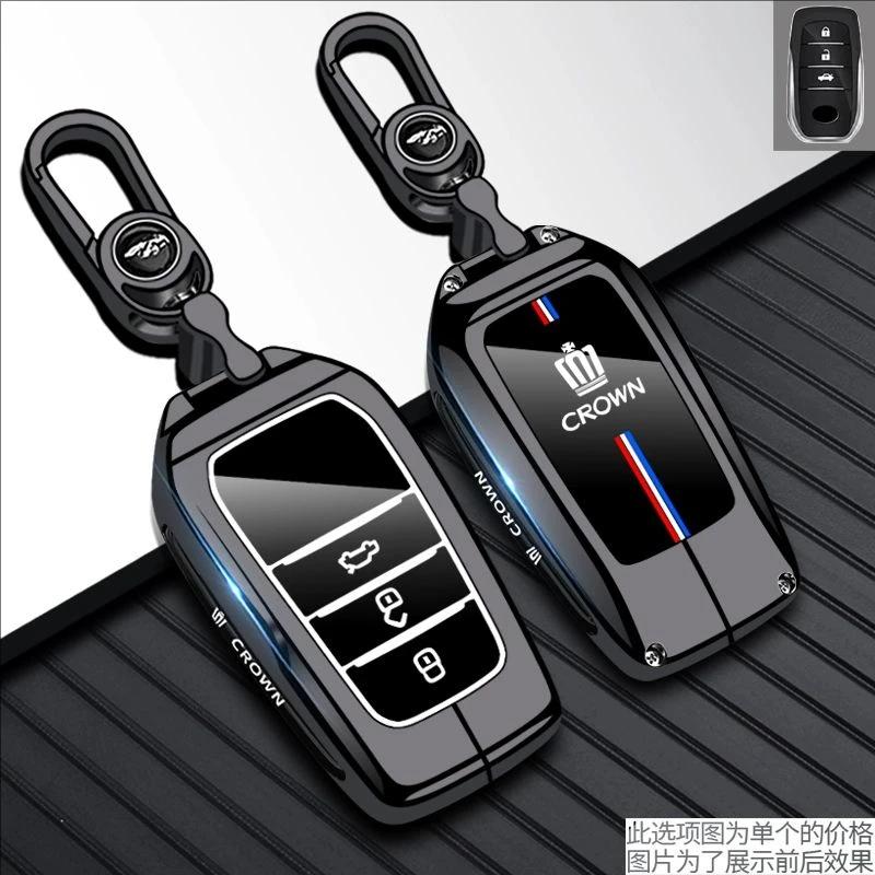 Car Key Cover For Toyota Hilux 2024 Yaris Corolla 2023 Rav4 2021 CHR Revo Auris Innova Highlander Venza Fortune Key Holder WI2