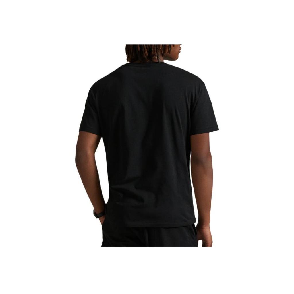 Polo Ralph Lauren Logo Embroidered Crew Neck Short Sleeve T-Shirt Men Tops Black 710981370-001