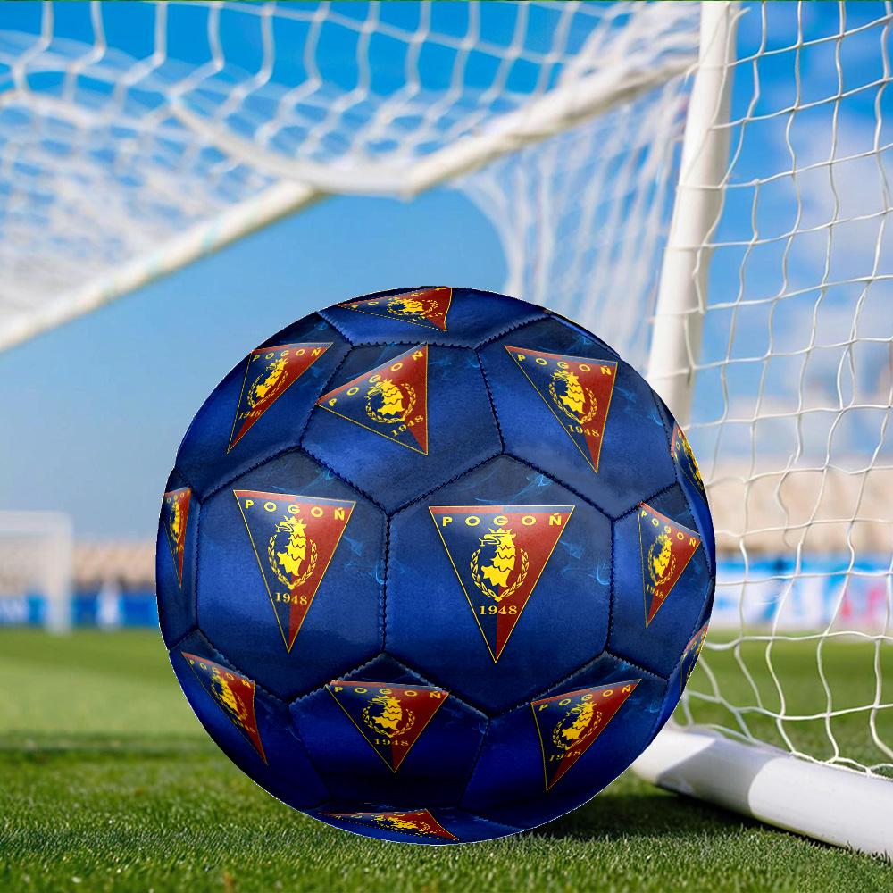 Pogon Emblem Design Size 5 Soccer Ball, Suitable for Training and Matches, High-Elasticity, Wear-Resistant Material Gift for Fan