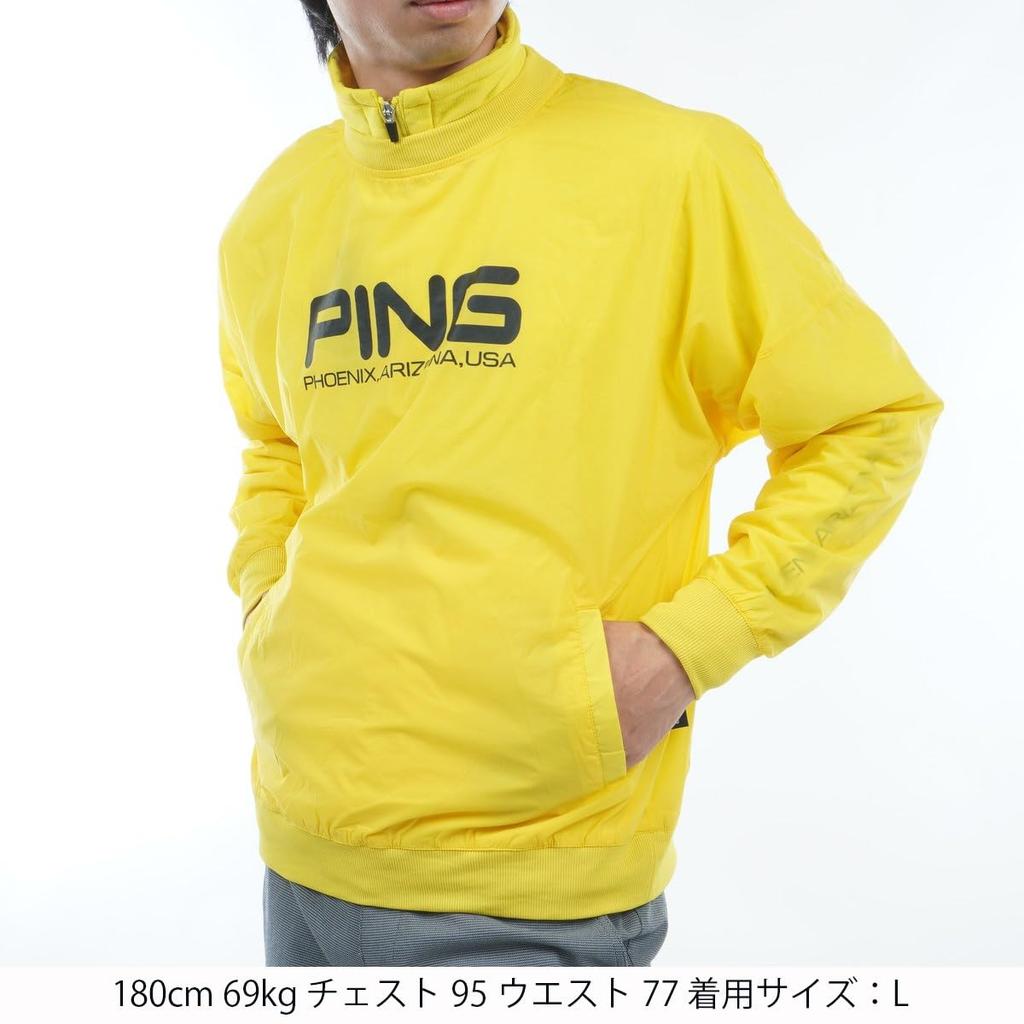Ping Apparel Men's Layered Blouson (Stretch, Set) / Golf / 621-3220901 061_Light Yellow, Medium