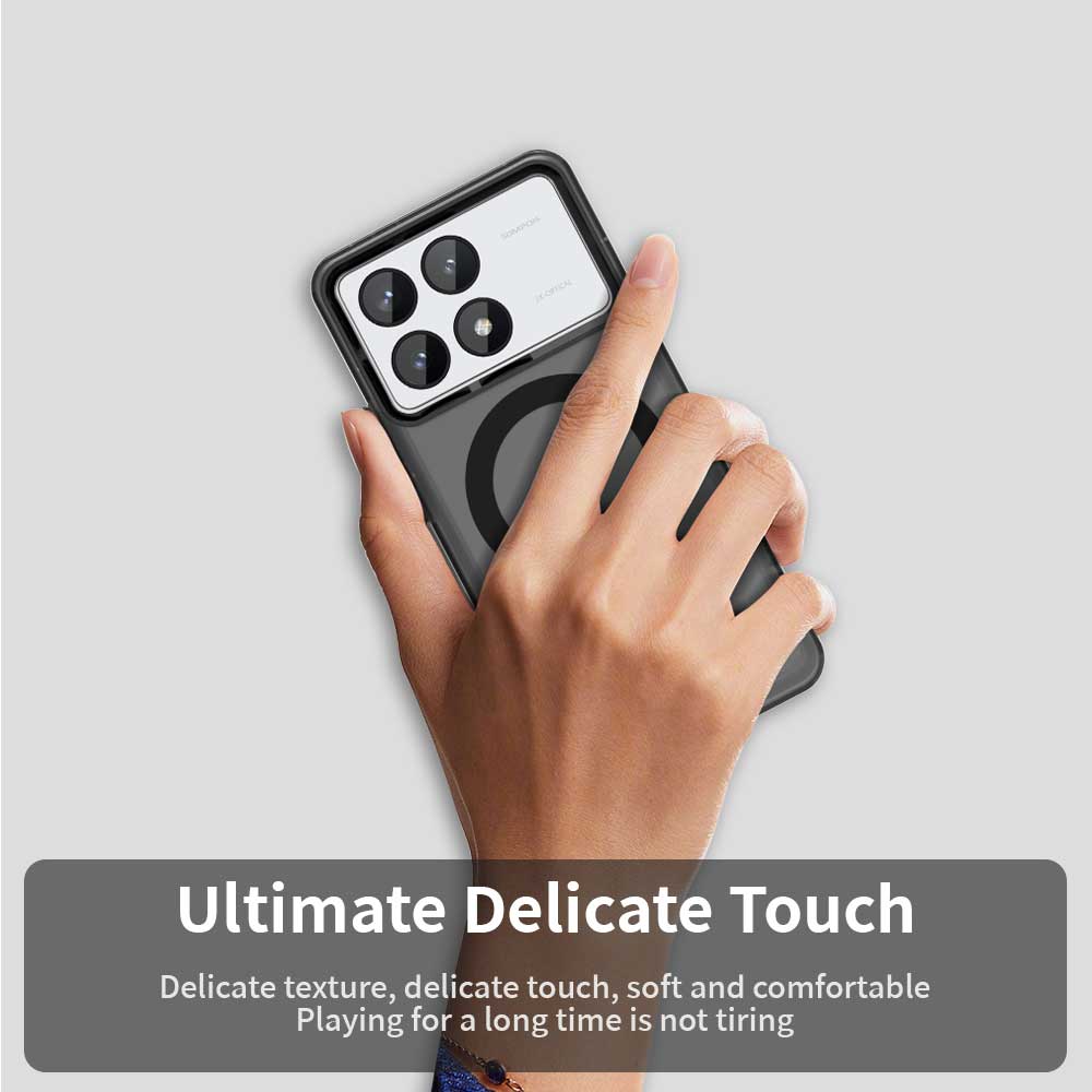 Candy Bumper Case For Poco M6 F6 X6 Pro 5G Xiaomi Poko Little C65 C75 4G Magnetic Wireless Charge for Magsafe Case