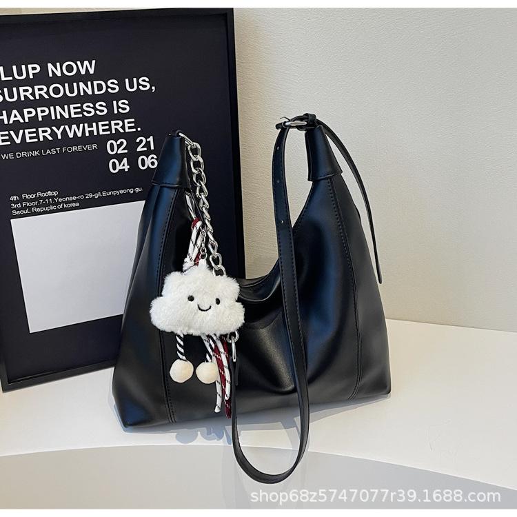 Цепочная сумка-тоут под мышкой женская 2025 весна и осень высококачественная сумка под мышкой из мягкой кожи большой вместимости на плечо/кроссбоди