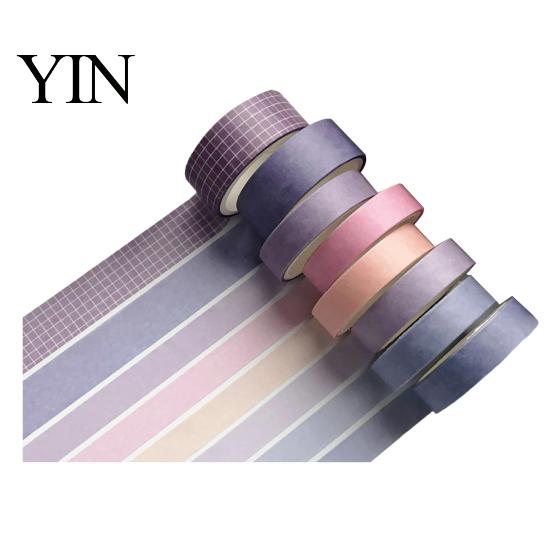 Transluzentes Washi Tape 8 Rollen Set, Dekorative Aufkleber, Ästhetische Unifarbene Bänder Weich für Scrapbooking Zubehör, Journaling Junk Journal, Verpacken