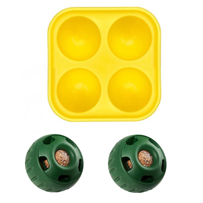 Luxury Modern Interactive Slow Feeder Treat Dispensing Dog Chew Toy Sustainable Rubber Silicone Ball for Pet Movement Training
