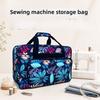 Borsa porta macchina da cucire, Borsa da viaggio outdoor di grande capacità, Borsa da viaggio floreale portatile a tracolla