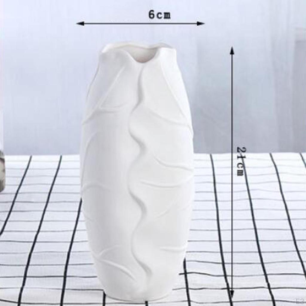 Ceramic Flower Vase Pot Decorative Table Centerpieces Sculpture for Home Bedroom Wedding