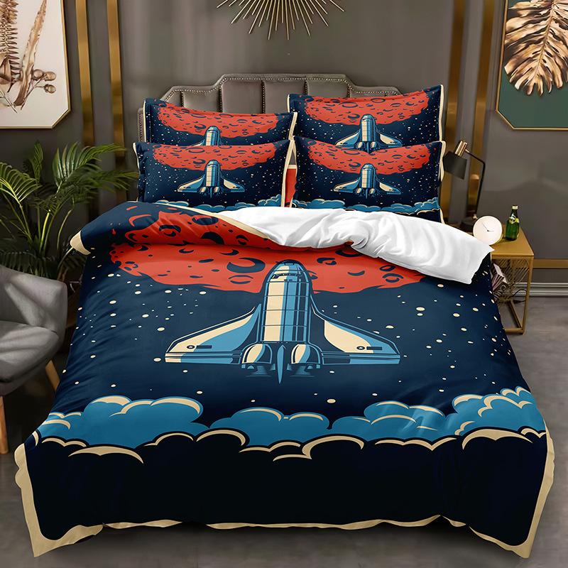 Fashion Technology Printing, 3D Digital Printing, Bedding, Duvet Covers, Pillowcases, Three-piece Sets