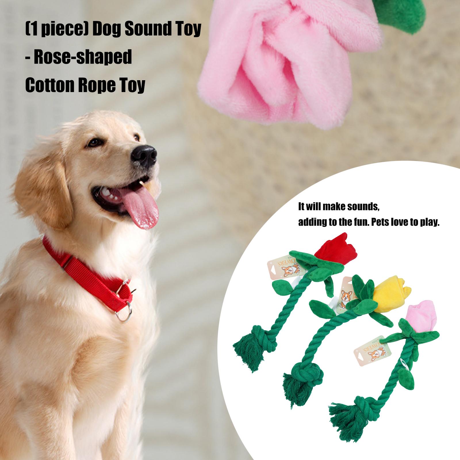 Pet Squeaky Teething Toy Simulation Dental Dog Chew Cotton Rope Teething Toy Gift Discourage Destructive Behavior Dog красный
