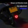 Solar-Powered Triangle Strobe Motorcycle Light - No Wiring Needed