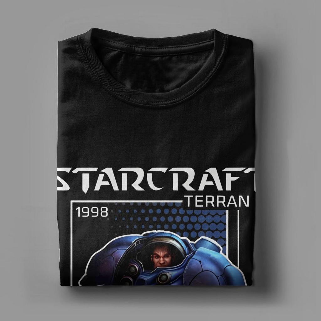Terran StarCraft Game T-Shirt for Men Women Leisure Pure Cotton Tees Crew Neck Short Sleeve T Shirts Plus Size Clothes