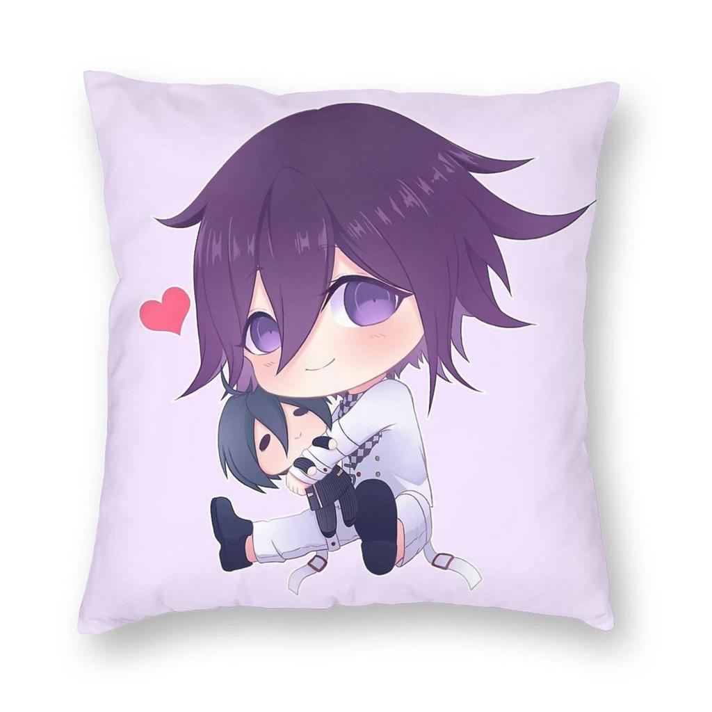 Danganronpa Kokichi Oma Square Pillowcase Polyester Linen Velvet Pattern Zip Decorative Home Cushion Cover