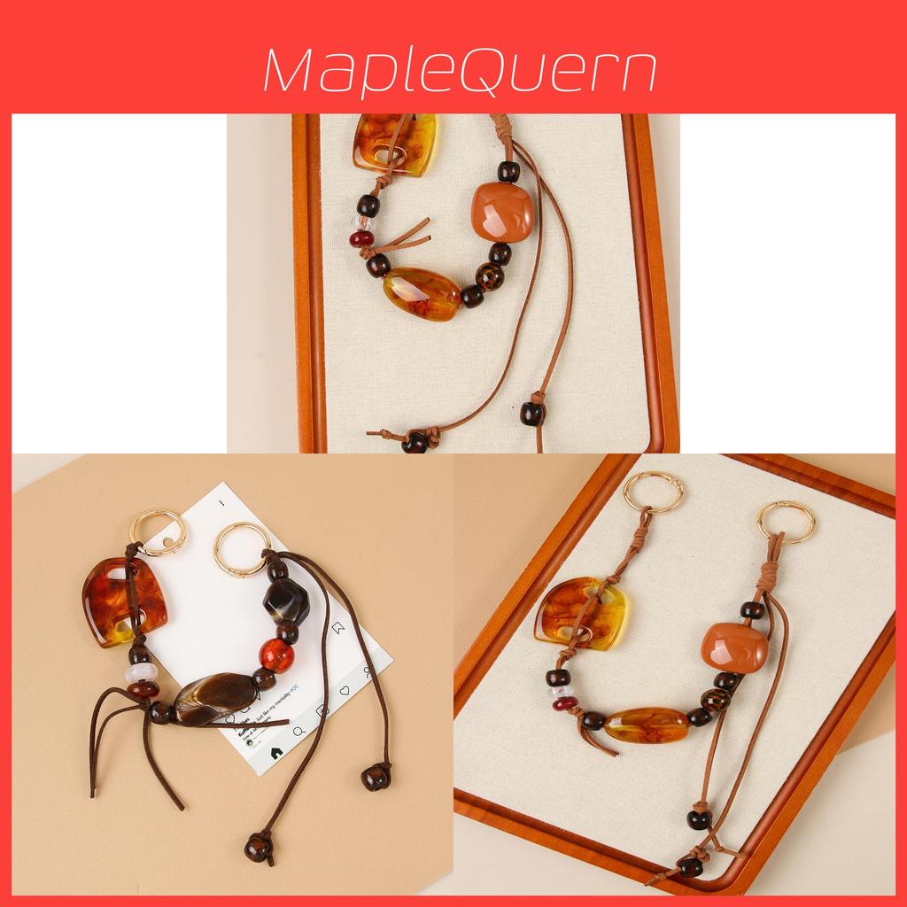Resin Pendant Bag Charm With Handcrafted Tassels For Fashion Accessories
