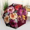 1pc Floral Bouquet Automatic Folding Umbrella - Compact 8-Rib Design, Durable Plastic & Iron, Festive Gift, Compact Umbrellan041