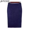 BITCED Women's Fashion Casual Solid Color Print Summer Spring Skirt