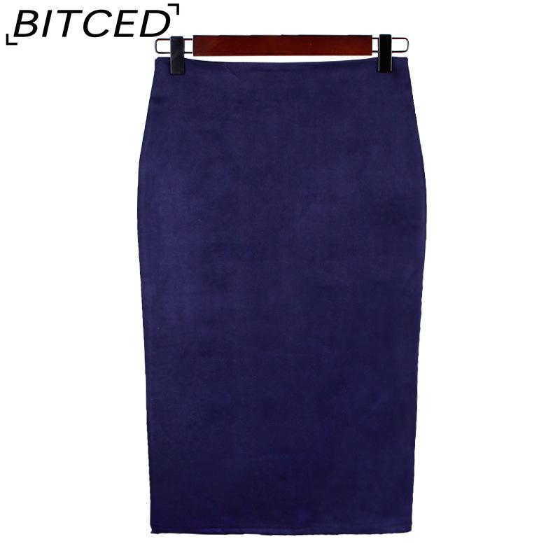 BITCED Women's Fashion Casual Solid Color Print Summer Spring Skirt