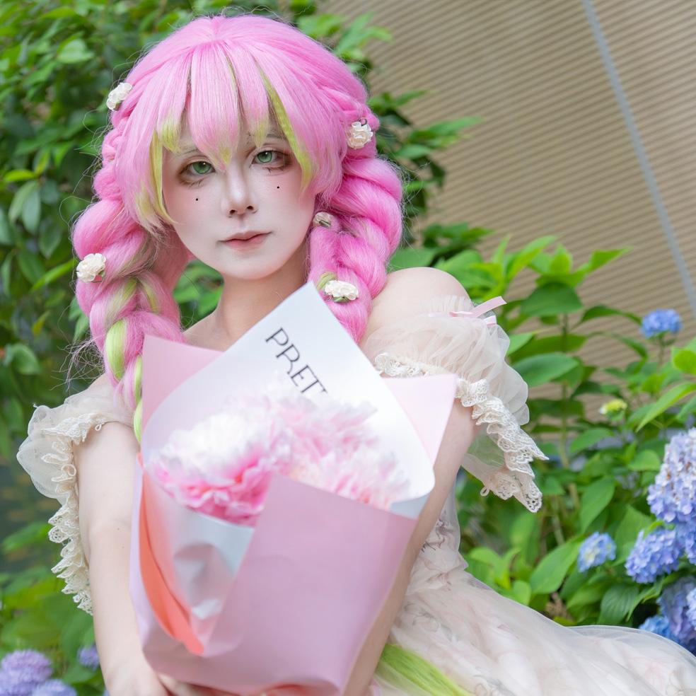 

Карнавальные аниме-парики, парики для вечеринок с градиентными косами для прямых эфиров Adult size розовый