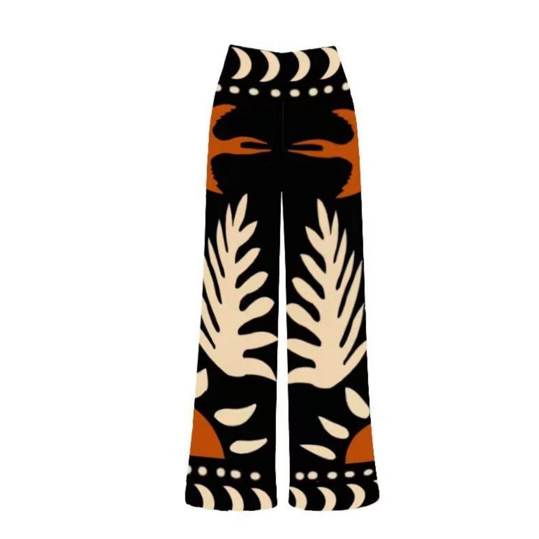 

2024 Ретро Принт Сетка Длинные Брюки Купальник Бикини Small