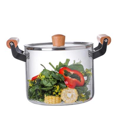 ZISIZ 4.5L High Borosilicate Glass Stew Pot