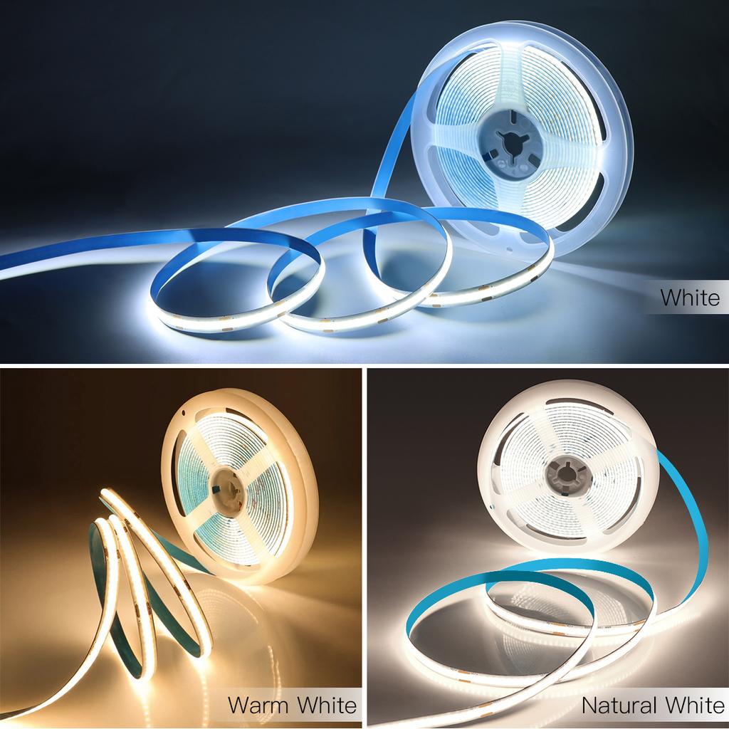 5V USB COB LED Strip Lights Hand Sweep Touch Sensor Dimmer Switch High Density Flexible LED Tape Bedroom Kitchen Mirror Lighting