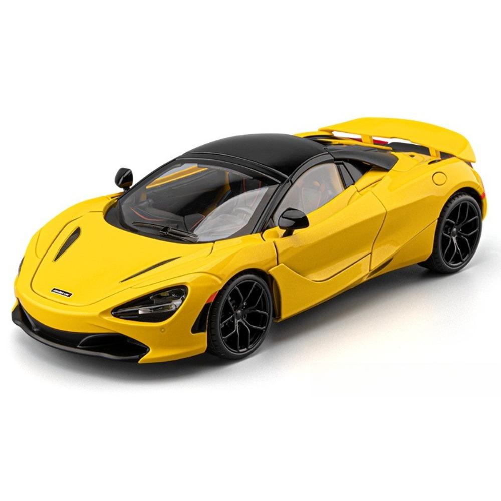 

1/18 McLaren 720S Supercar Alloy Model Car Toy Diecasts Metal Casting Sound and Light Car Toys for Children Vehicle жёлтый
