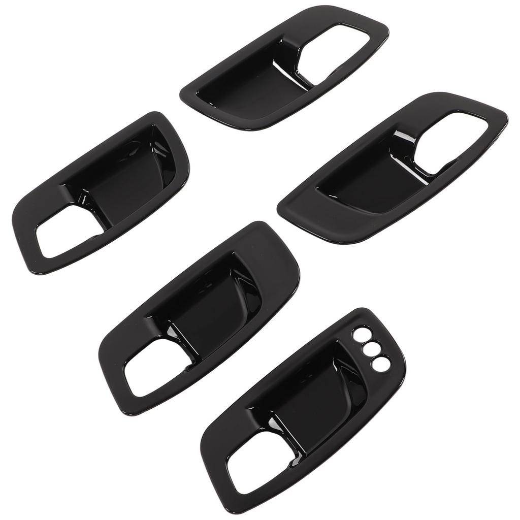 Inner Door Handle Bowl Cover Trim Car Interior Decoration Replacement for Dodge Charger 2011‑2021Bright Black