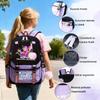 AjieQaQ Demon Hunters School Backpack Shockproof Waterproof Large Capacity Lightweight Durable Oxford Fabric 41x27x14cm