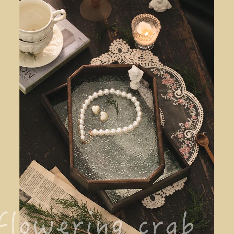 Xiangchong Decorative Glass Serving Tray