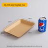 Pabei Rectangular Disposable Kraft Paper Serving Tray