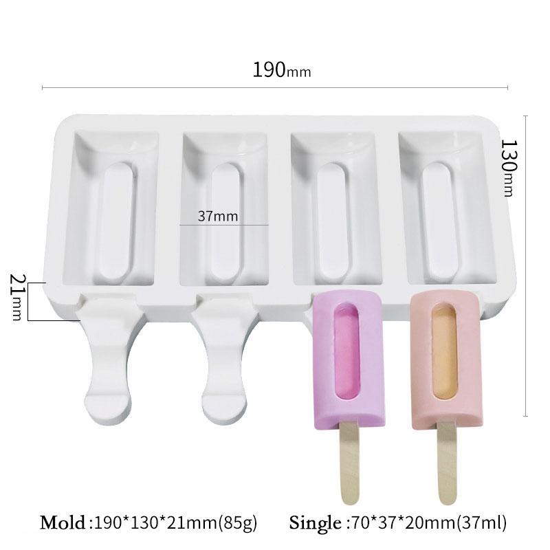 4 Cavities Christmas tree ice cream silicone mold stripes diamond love shaped mould Chocolate Cake fondant Making Set party gift