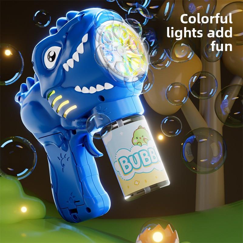 Dinosaur Outdoor Bubble Gun Toy Parent-child Interaction Children's Bubble Toy Game Without Battery Bubble Water