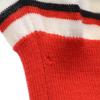 GUCCI made in Italy Border Pattern Long sleeve V neck cardigan L Red Men's Used