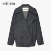 Edition Women's Alpaca Wool Blend Loose Fit Lapel Coat