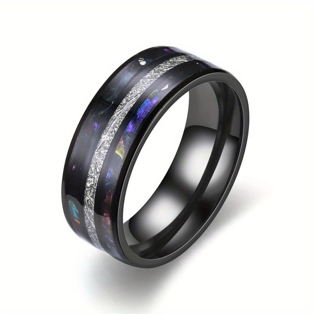 A 1pc Stylish, Versatile, Simple and Durable Titanium Steel Design Ring
