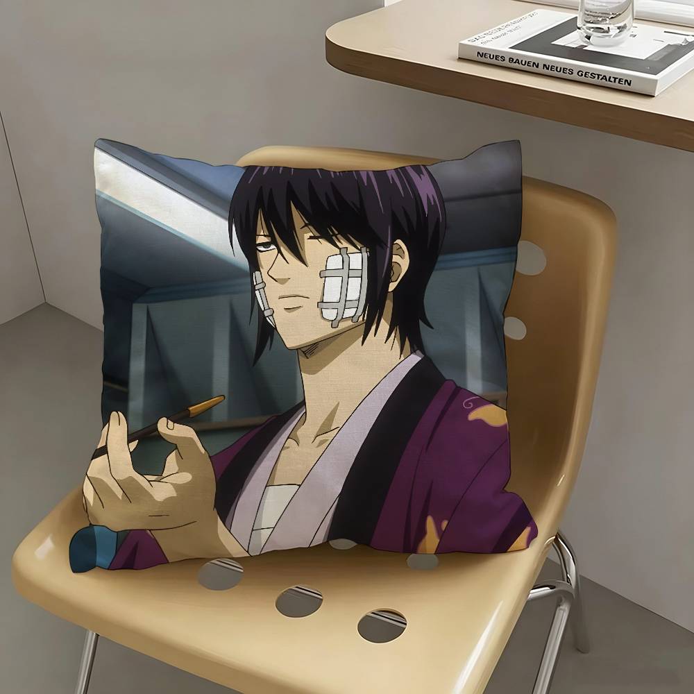 1pc Takasugi Shinsuke Anime Cartoon Characters Pillow Case Fashion Square Pillowcase Bedroom Sofa Room Ins Decoration Leisure
