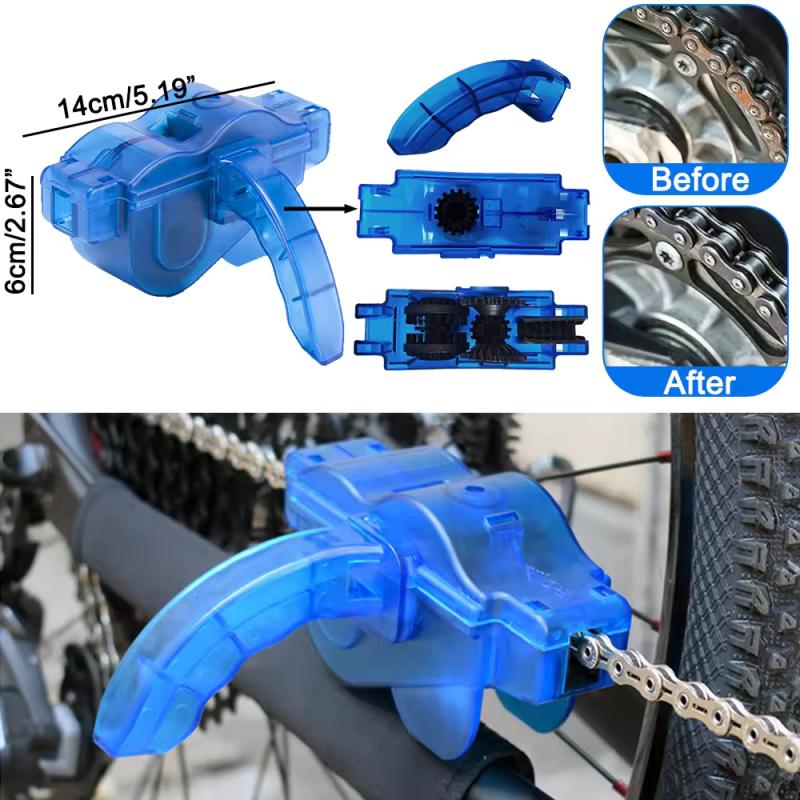 Chain Cleaner Cleaning Bicycle 3D Chain Brush Wash Tool Set Bike Protection Oil Bike Chain for Mountain Cycling Bike Accessories