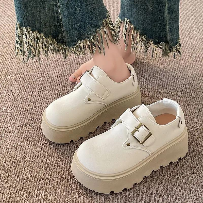 Round Toe High Heels Platform Pumps Ladies on Heeled Women's Shoes Fashion Sale Y2k Quick Delivery 2025 Trend with Discount 39