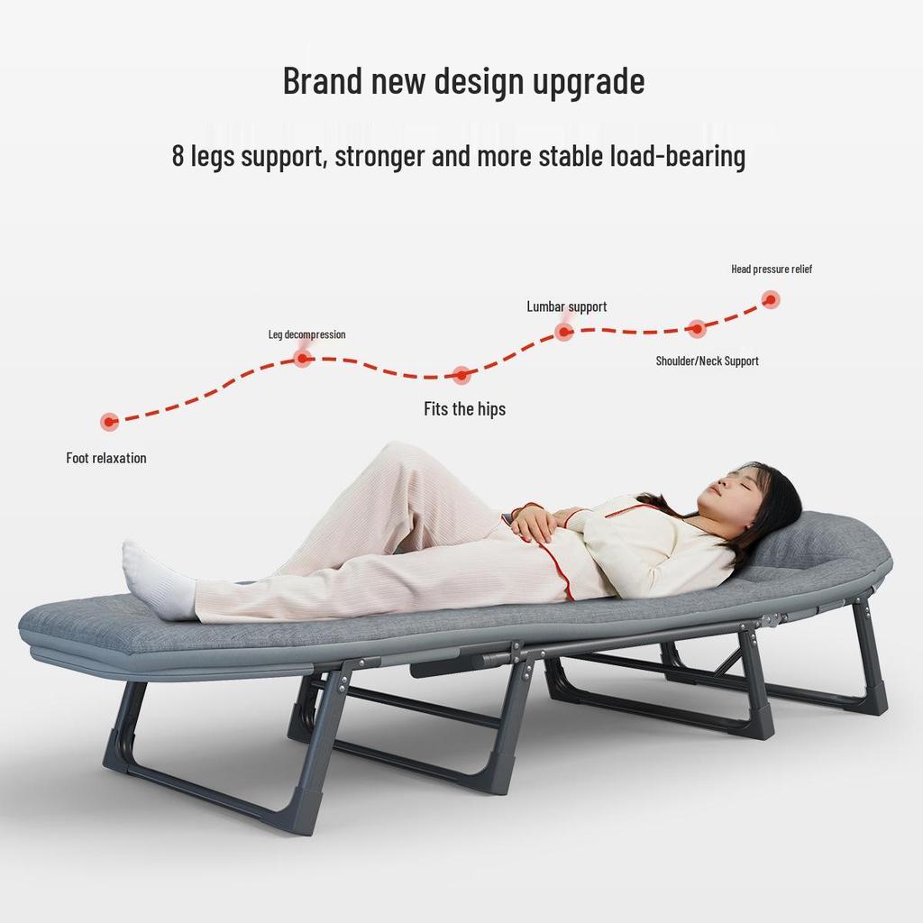 Ruishida Folding Nap Bed for Office, Hospital, and Outdoor Use
