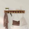 Wall Mounted Nightstand Reclaimed Wood 80 x 10.5 x 10.5 cm