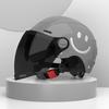 Miling Motorcycle Helmet with Dual Visor & Taillight