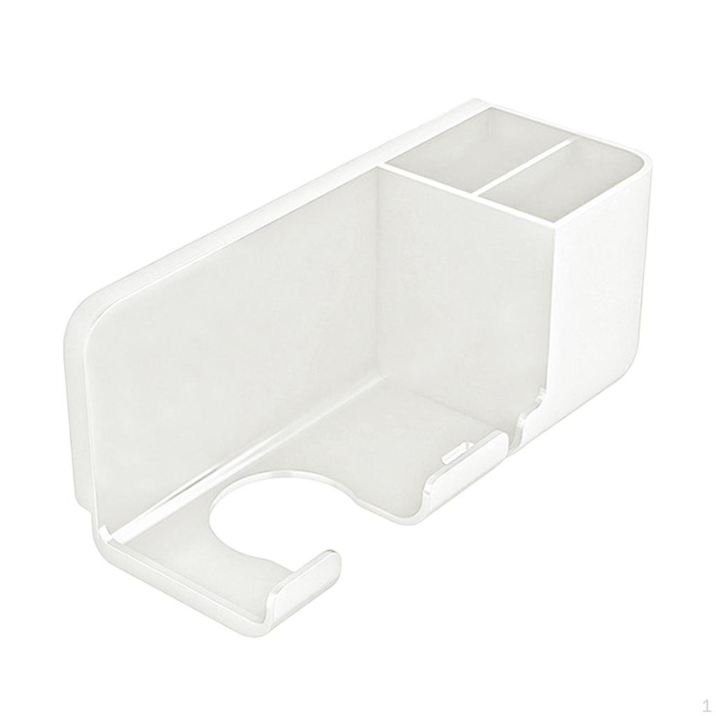 Bathroom Hair Blow Dryer Rack Holder, Punch Free Multipurpose Wall Mounted Storage Rack,