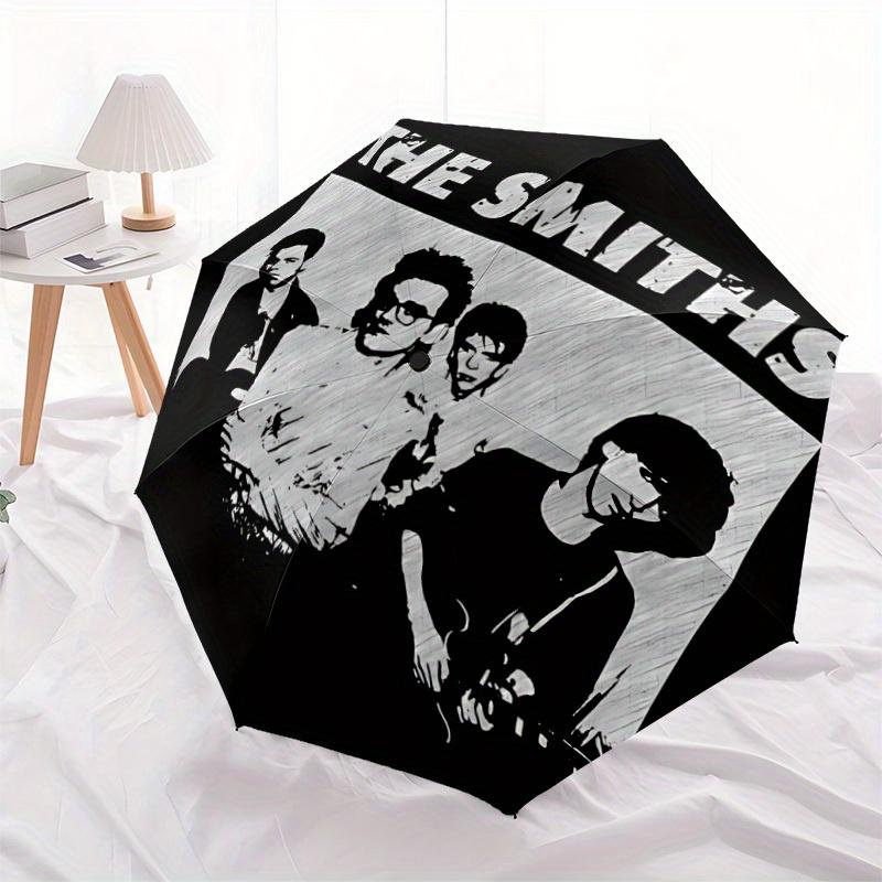 The Smiths Music Band Automatic Open/Close Umbrella   Compact Travel Umbrella, 8 Rib Heavy Duty Construction, Ideal Gift, 176