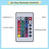 Homaisson Wooden Light Stand Bases 4PCS Colorful LED Lights Display Bases with Control 16 Color Round Lighted Bases Table Lamp Centerpieces for