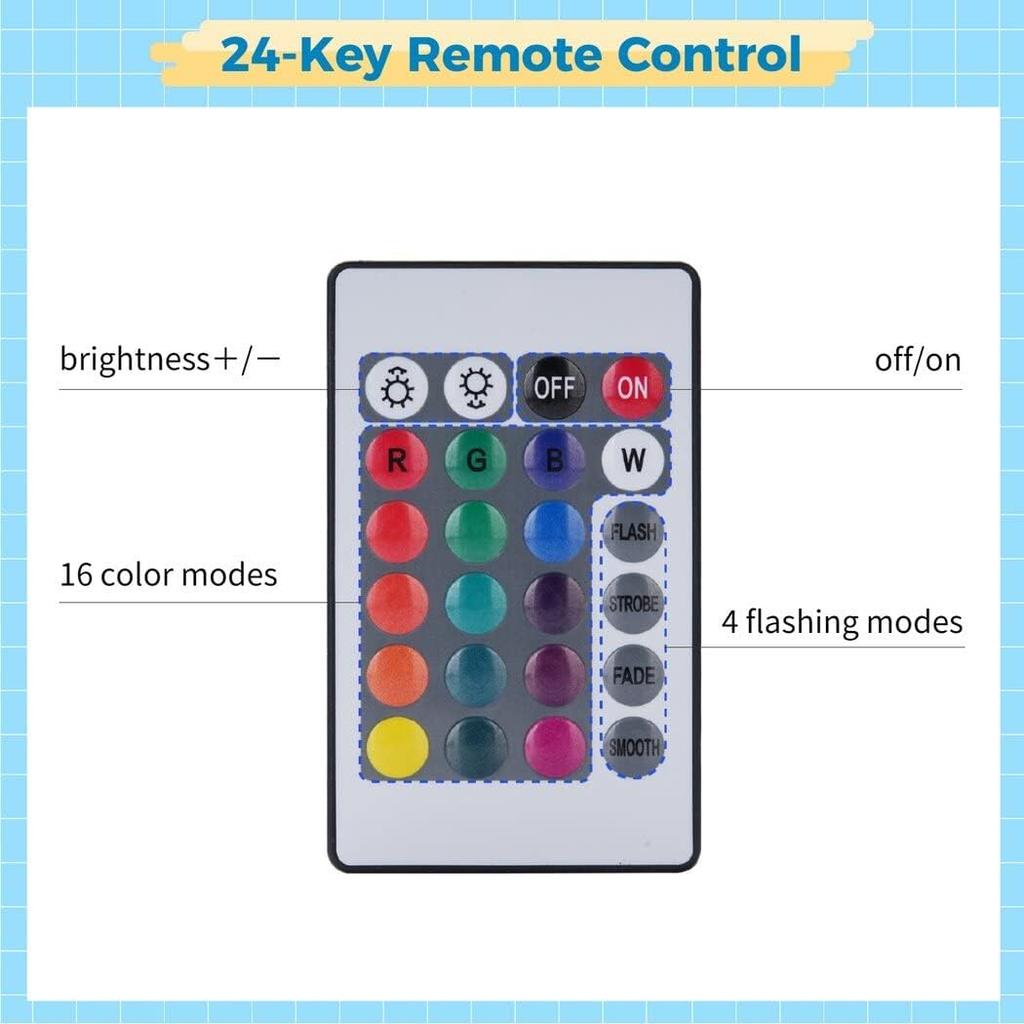 Homaisson Wooden Light Stand Bases 4PCS Colorful LED Lights Display Bases with Control 16 Color Round Lighted Bases Table Lamp Centerpieces for