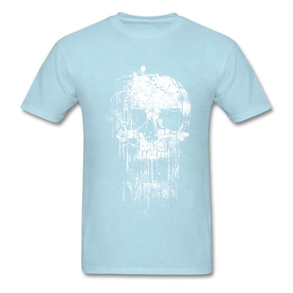 Cooles Totenkopf T-Shirt Neues Design Kurzarm Herren T-Shirts Berühmte Marke Mode Sommer T-Shirt Rundhalsausschnitt Kostenloser Versand