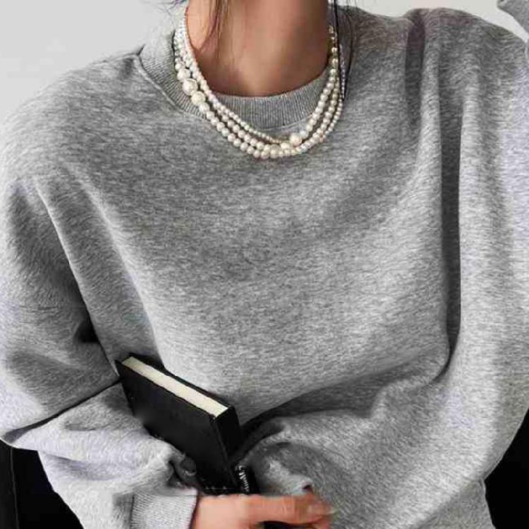 Fashion Wedding Pearl Necklace for Women Lady Collar Chain Anniversary Jewelry
