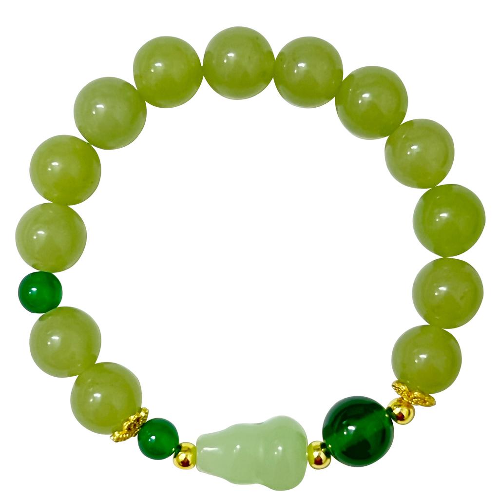 Natural Stone Beaded Bracelet for Women Semi Precious Gemstone Handmade Stretch 10mm Round Beads Bangle DIY Jewelry Gifts