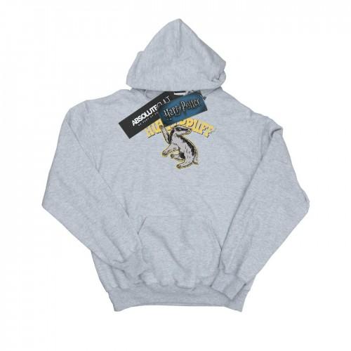 Harry Potter Girls Hufflepuff Sport Emblem Hoodie